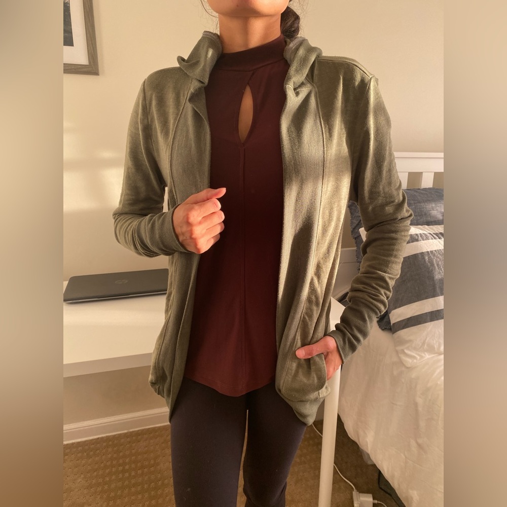 Cardigan hoodie